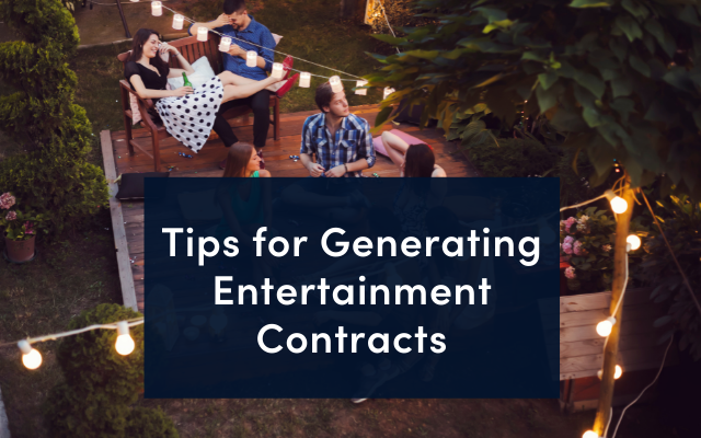 Tips for Generating Entertainment Contracts