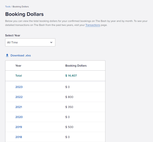 New Booking Dollars Page - Final